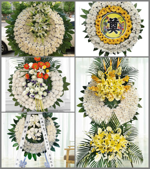 湖北黄冈市黄梅县小池镇李大墩村花圈速递